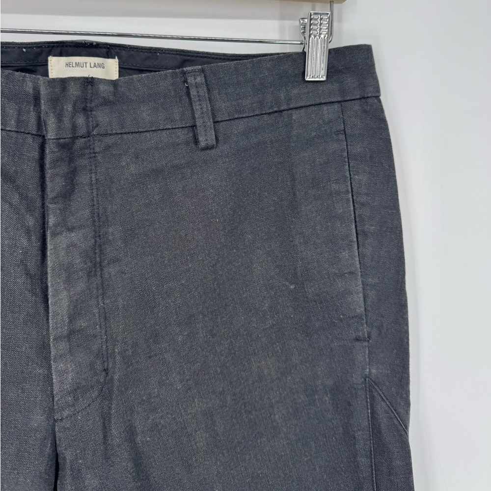Helmut Lang Men's Black/Gray Cotton Twill Pants 707HM210 Made in USA Size 34 - Picture 3 of 8